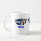 ブラジルを探索 コーヒーマグカップ (左)