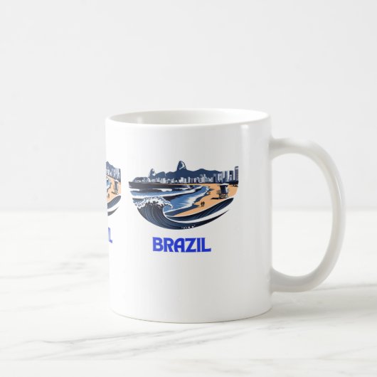 ブラジルを探索 コーヒーマグカップ (右)