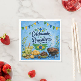 ブラジルを祝おう スタンダードカクテルナプキン
