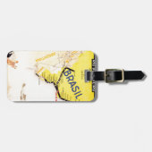 ブラジルを飛行機で旅行する ラゲッジタグ (正面横)