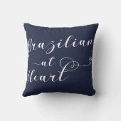 ブラジルアットハートスロークッションブラジル クッション (裏面)