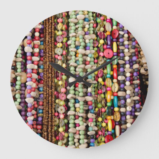 ブラジルアマゾンマナウス典型的なブラジル人 ラージ壁時計 (正面)