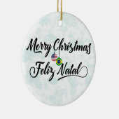 ブラジルアメリカンホリデーデコレーションフェリズナタール セラミックオーナメント (右)