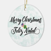 ブラジルアメリカンホリデーデコレーションフェリズナタール セラミックオーナメント (左)