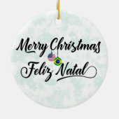 ブラジルアメリカンホリデーデコレーションフェリズナタール セラミックオーナメント (裏面)