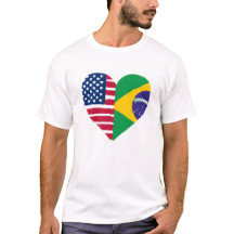 ブラジルアメリカンラブTシャツ
