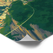 ブラジルイラストレーショントラベルアートヴィンテージ ポスター (角)