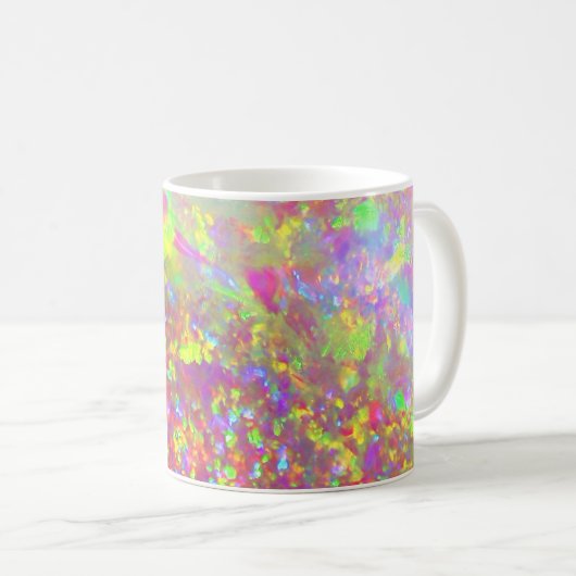 ブラジルオパールの落ち彩虹 コーヒーマグカップ (正面右)
