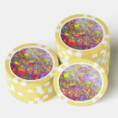 ブラジルオパールの落ち彩虹 ポーカーチップ (積み重ね)