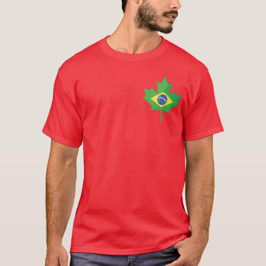 ブラジルカナダの小さいロゴ Tシャツ (正面)