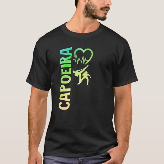 ブラジルカポエイラダンス武術カポエイラ Tシャツ (正面)