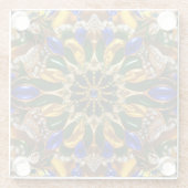 ブラジルカラーのガラスのコースター ガラスコースター (裏面)