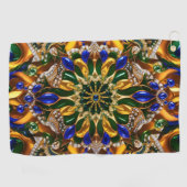 ブラジルカラーのゴルフタオル ゴルフタオル (横)