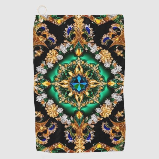 ブラジルカラーのゴルフタオル ゴルフタオル (正面)