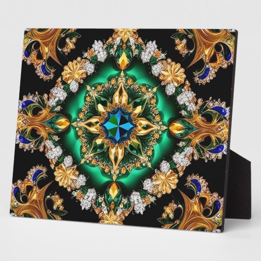 ブラジルカラーのプラークモダンデザイン フォトプラーク (側面)