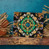 ブラジルカラーのプラークモダンデザイン フォトプラーク (側面)