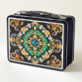 ブラジルカラーの金属ステンレス弁当箱 メタルランチボックス (裏面)