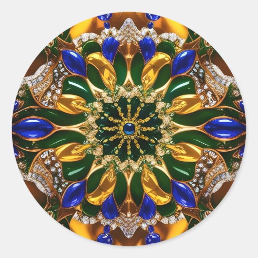 ブラジルカラーズデザイン ラウンドシール (正面)