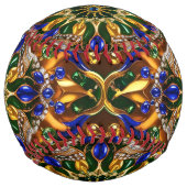 ブラジルカラーズ付ソフトボールデザイン ソフトボール (裏面)