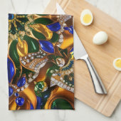 ブラジルカラー付きキッチンタオルデザイン キッチンタオル (四つ折り)