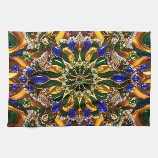 ブラジルカラー付きキッチンタオルデザイン キッチンタオル (横)