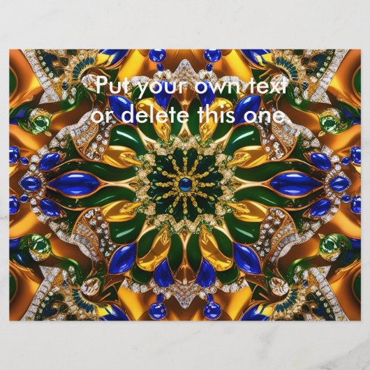 ブラジルカラー付きフライヤーデザイン チラシ (正面)