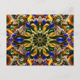 ブラジルカラー付きポストカードデザイン ポストカード