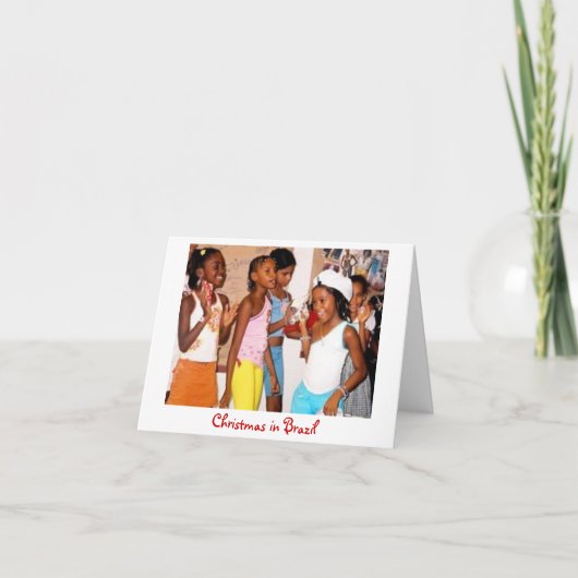 ブラジルカードのクリスマス シーズンカード (正面)