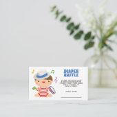 ブラジルカーニバルベビーシャワーおむつラッフル エンクロージャーカード (スタンド正面)