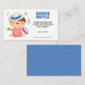 ブラジルカーニバルベビーシャワーおむつラッフル エンクロージャーカード (正面/裏面)