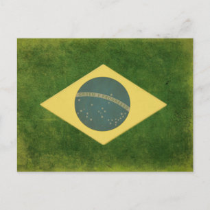 ブラジルクール国旗つきポストカード ポストカード