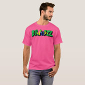 ブラジルグラフィティヒップホップブラジル Tシャツ (正面フル)