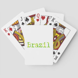 ブラジルグリーン&イエローフォント トランプ