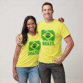 ブラジルサッカーのブラジル国旗 Tシャツ (ユニセックス)