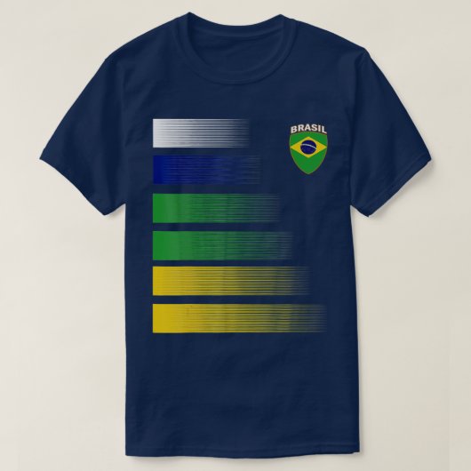 ブラジルサッカーシャツブラジルサッカージャージーティー Tシャツ (デザイン正面)