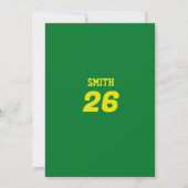 ブラジルサッカージャージ誕生日招待状 招待状 (裏面)