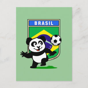 ブラジルサッカーパンダ ポストカード