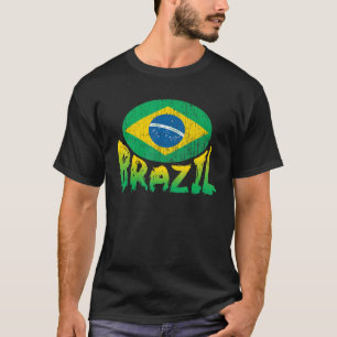 ブラジルサッカーファン2022サッカー代表チームFla Tシャツ