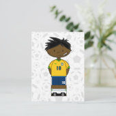 ブラジルサッカーボーイはがき ポストカード (スタンド正面)