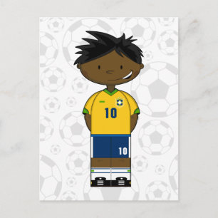 ブラジルサッカーボーイはがき ポストカード