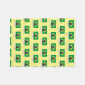 ブラジルサッカー代表チーム フリースブランケット (正面(横))