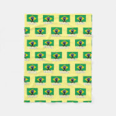 ブラジルサッカー代表チーム フリースブランケット (正面)