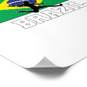 ブラジルサッカー代表チーム ポスター (角)