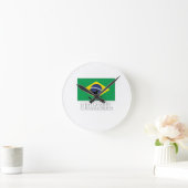 ブラジルサッカー代表 ラウンド壁時計 (ホーム)