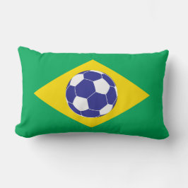ブラジルサッカー国旗 ランバークッション