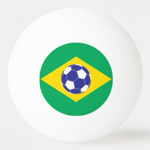 ブラジルサッカー国旗 卓球ボール