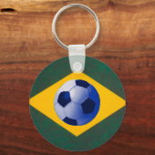 ブラジルサッカー愛好家 キーホルダー (正面)