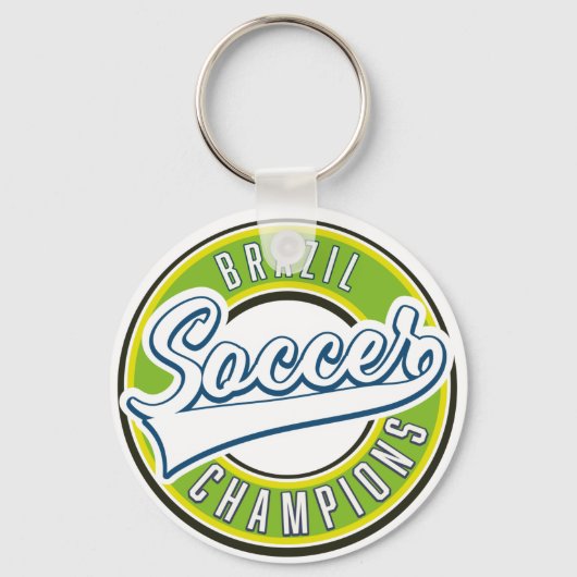 ブラジルサッカー王者 キーホルダー (正面)
