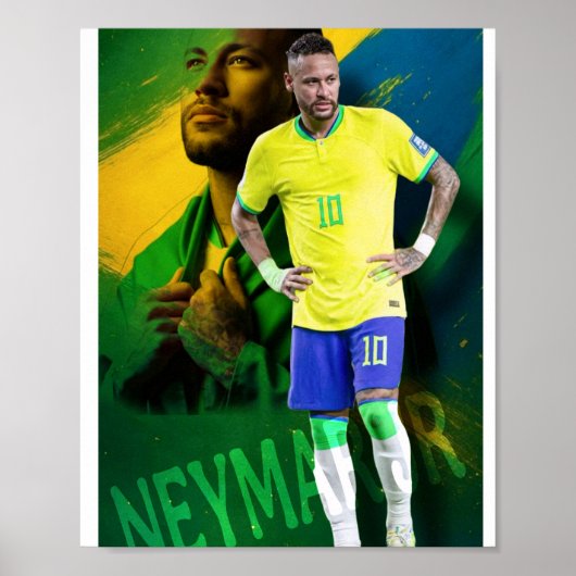 ブラジルサッカー選手 ネイマールJr. ポスター (正面)