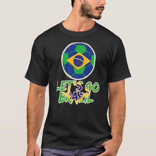 ブラジルサッカー2022ブラジルサッカーチームサポート Tシャツ (正面)